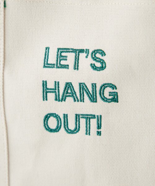 BIRTHDAY BAR（バースデイバー）の「ロゴ刺繍キャンバストートバッグ（トートバッグ・レディース・キャメル/グリーン/アイボリー・0）」の12枚目の写真