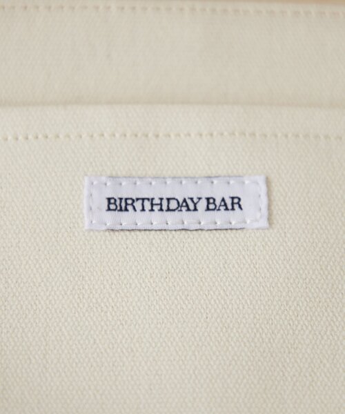 BIRTHDAY BAR（バースデイバー）の「ロゴ刺繍キャンバストートバッグ（トートバッグ・レディース・キャメル/グリーン/アイボリー・0）」の16枚目の写真