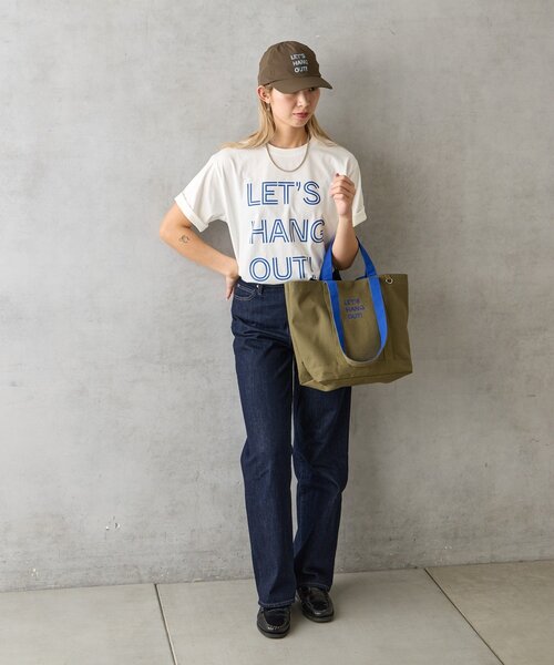 BIRTHDAY BAR（バースデイバー）の「ロゴ刺繍キャンバストートバッグ（トートバッグ・レディース・キャメル/グリーン/アイボリー・0）」の20枚目の写真