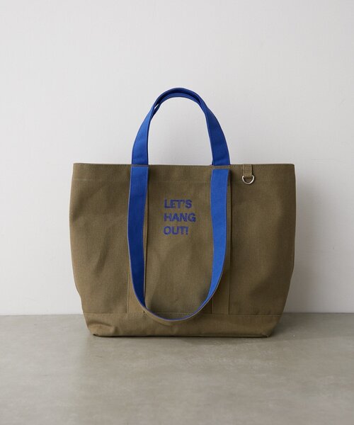 BIRTHDAY BAR（バースデイバー）の「ロゴ刺繍キャンバストートバッグ（トートバッグ・レディース・キャメル/グリーン/アイボリー・0）」の21枚目の写真