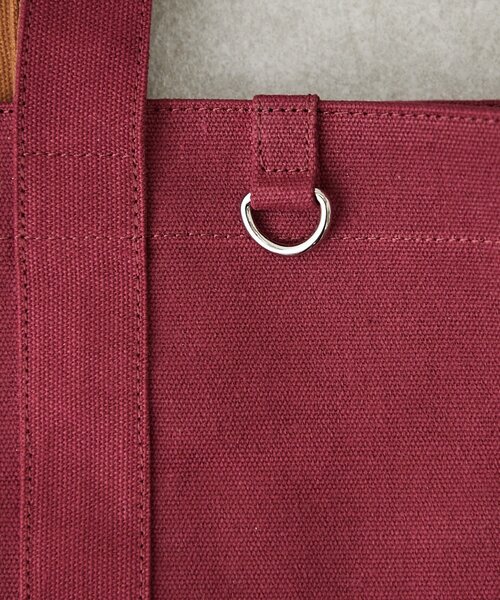 BIRTHDAY BAR(バースデイバー)の「ロゴ刺繍キャンバストートバッグ(トートバッグ・レディース・キャメル/グリーン/アイボリー・0)」の5枚目の写真