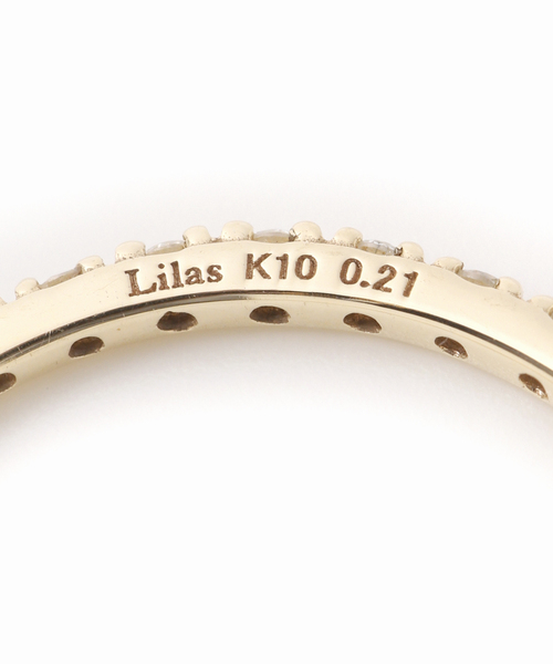 Lilas（リラ）の「フルエタニティーダイヤリング K10（リング・レディース・ゴールド・7/15 /13/11/FREE）」の15枚目の写真