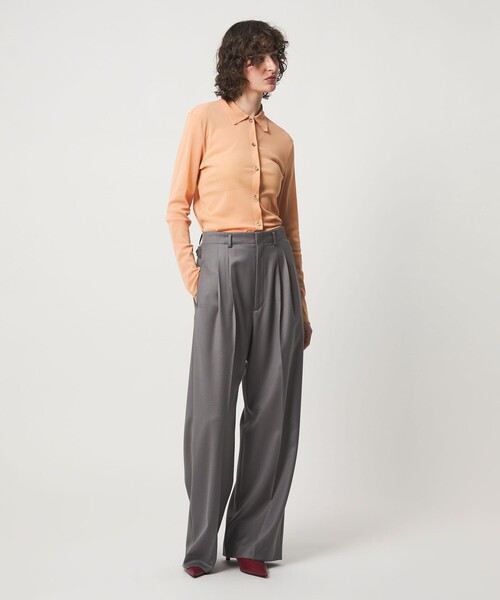 6（ロク）の「＜6(ROKU)＞ナイロン チュール シャツ 26SS（カーディガン/ボレロ・レディース・シャーベット/ダークグレー・FREE）」の3枚目の写真