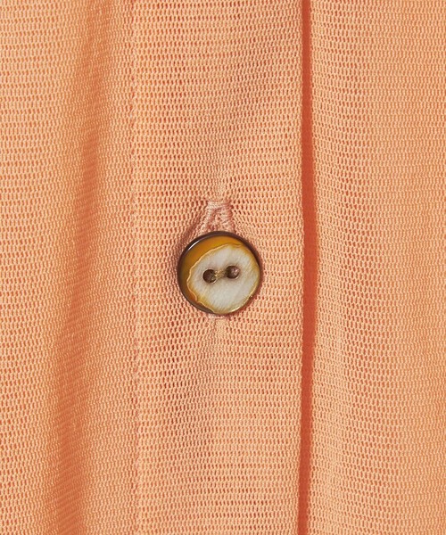 6（ロク）の「＜6(ROKU)＞ナイロン チュール シャツ 26SS（カーディガン/ボレロ・レディース・シャーベット/ダークグレー・FREE）」の7枚目の写真