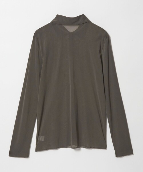 6（ロク）の「＜6(ROKU)＞ナイロン チュール シャツ 26SS（カーディガン/ボレロ・レディース・シャーベット/ダークグレー・FREE）」の12枚目の写真