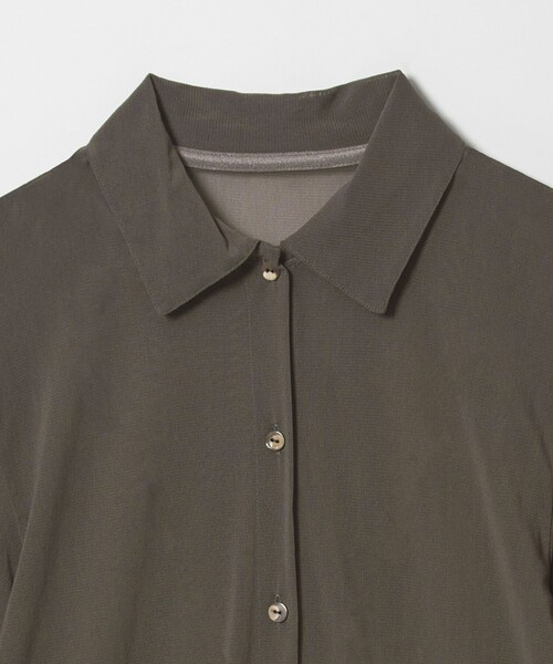 6（ロク）の「＜6(ROKU)＞ナイロン チュール シャツ 26SS（カーディガン/ボレロ・レディース・シャーベット/ダークグレー・FREE）」の13枚目の写真