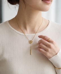 STYLE DELI（スタイルデリ）の「【DELI by】ダブルスクエアフレーム・ドロップネックレス（ネックレス）」