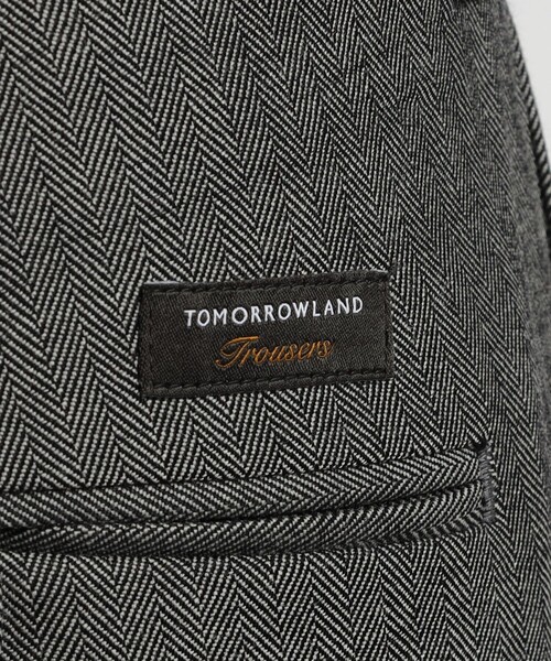 TOMORROWLAND (トゥモローランド)の「ハルトウールツイル 2プリーツワイドパンツ(スラックス・メンズ・グレー系その他2/ブラック/キャメル・M/S/XS)」の13枚目の写真