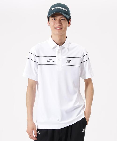 New Balance Golf(ニューバランスゴルフ)の「【new balance golf】半袖 カラーシャツ (MENS)(ポロシャツ・メンズ・ブラック/カーキ/ホワイト・X-LARGE/MEDIUM/LARGE/XX-LARGE)」の2枚目の写真