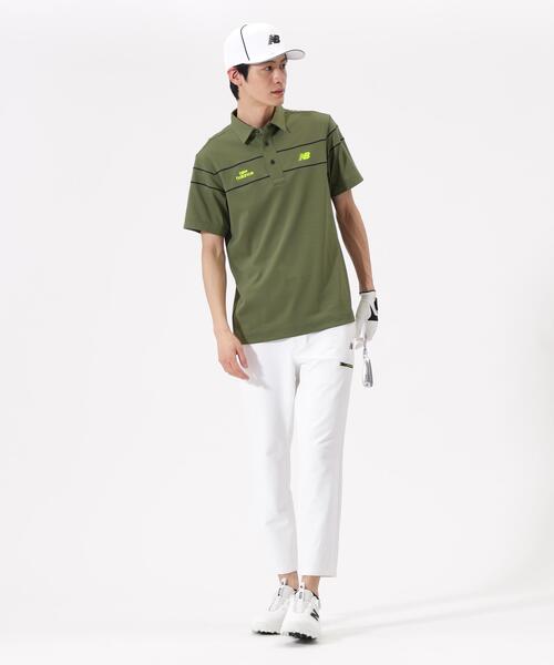 New Balance Golf(ニューバランスゴルフ)の「【new balance golf】半袖 カラーシャツ (MENS)(ポロシャツ・メンズ・ブラック/カーキ/ホワイト・X-LARGE/MEDIUM/LARGE/XX-LARGE)」の10枚目の写真