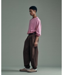 【ADAMPATEK/アダムパテック】gallagher aging embroidered long-sleeved T エイジングロングTEE