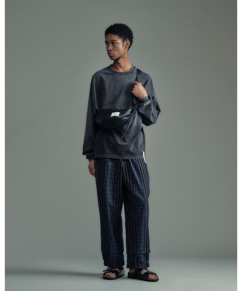 ADAM PATEK(アダムパテック)の「【ADAMPATEK/アダムパテック】gallagher aging embroidered long-sleeved T エイジングロングTEE(Tシャツ/カットソー・レディース・ブラック/ホワイト/ピンク/グリーン・1)」の5枚目の写真