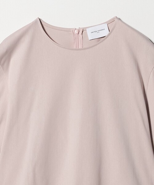 UNITED ARROWS(ユナイテッドアローズ)の「トリコット フォーム Tシャツ(Tシャツ/カットソー・レディース・その他7/オフホワイト/ブラック/ライトピンク・FREE)」の6枚目の写真