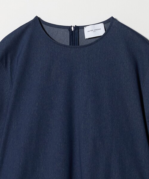 UNITED ARROWS(ユナイテッドアローズ)の「トリコット フォーム Tシャツ(Tシャツ/カットソー・レディース・その他7/オフホワイト/ブラック/ライトピンク・FREE)」の10枚目の写真