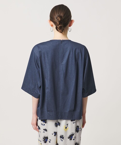 UNITED ARROWS(ユナイテッドアローズ)の「トリコット フォーム Tシャツ(Tシャツ/カットソー・レディース・その他7/オフホワイト/ブラック/ライトピンク・FREE)」の18枚目の写真