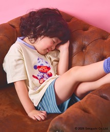 pairmanon（ペアマノン）の「【モンチッチ】ユニセックス 配色 半袖T ハーフパンツ パジャマ（ルームウェア/パジャマ）」