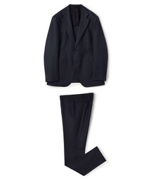 セール】ストレッチウール 4Bダブルブレステッドスーツ Dormeuil