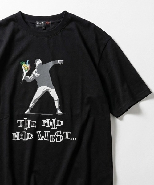 BRANDALISED（ブランダライズド）の「2026SS BRANDALISED/ブランダライズド バンクシー 接触冷感 UVカット アートプリント オーバーサイズ 半袖Tシャツ メンズ レディース（Tシャツ/カットソー・メンズ・チャコール/ホワイト系その他/ホワイト系その他2/オフホワイト/ブラック/ブラック系その他・M/LL/L）」の5枚目の写真