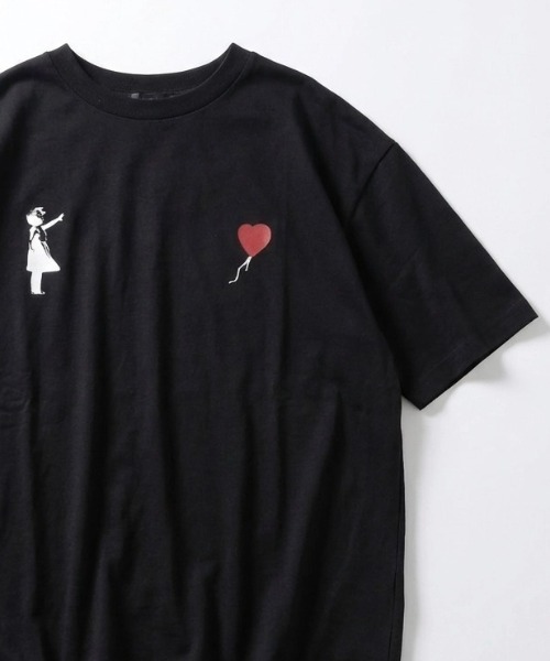 BRANDALISED（ブランダライズド）の「2026SS BRANDALISED/ブランダライズド バンクシー 接触冷感 UVカット アートプリント オーバーサイズ 半袖Tシャツ メンズ レディース（Tシャツ/カットソー・メンズ・チャコール/ホワイト系その他/ホワイト系その他2/オフホワイト/ブラック/ブラック系その他・M/LL/L）」の4枚目の写真