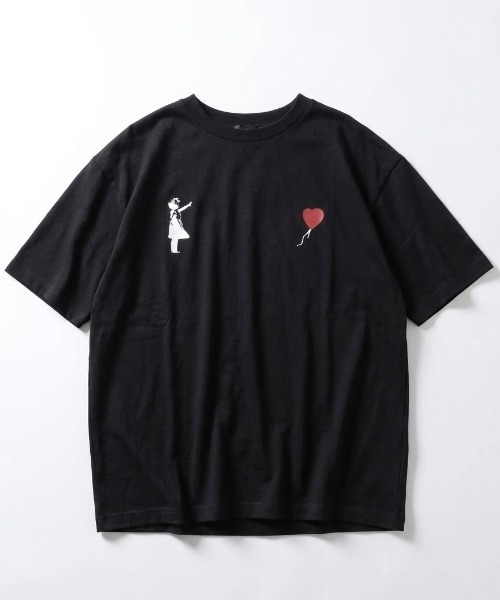 BRANDALISED（ブランダライズド）の「2026SS BRANDALISED/ブランダライズド バンクシー 接触冷感 UVカット アートプリント オーバーサイズ 半袖Tシャツ メンズ レディース（Tシャツ/カットソー・メンズ・チャコール/ホワイト系その他/ホワイト系その他2/オフホワイト/ブラック/ブラック系その他・M/LL/L）」の7枚目の写真