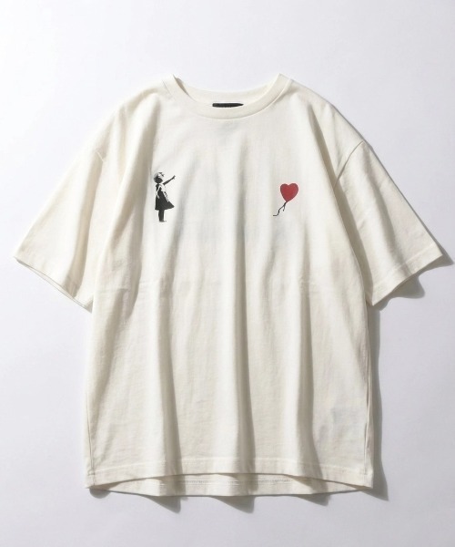 BRANDALISED（ブランダライズド）の「2026SS BRANDALISED/ブランダライズド バンクシー 接触冷感 UVカット アートプリント オーバーサイズ 半袖Tシャツ メンズ レディース（Tシャツ/カットソー・メンズ・チャコール/ホワイト系その他/ホワイト系その他2/オフホワイト/ブラック/ブラック系その他・M/LL/L）」の9枚目の写真