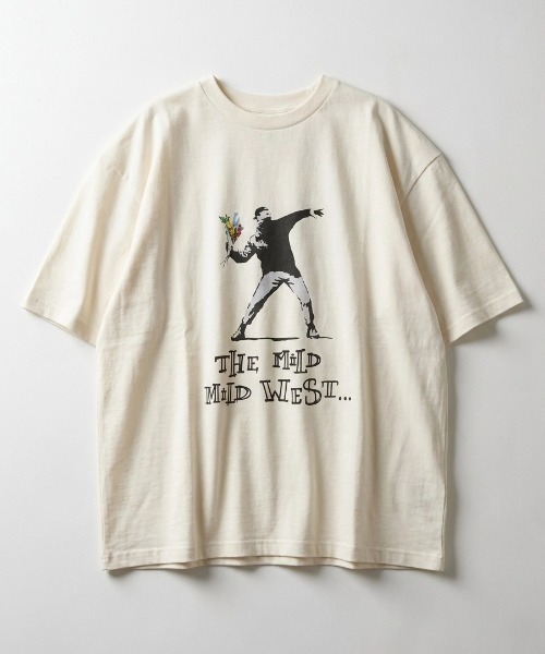 BRANDALISED（ブランダライズド）の「2026SS BRANDALISED/ブランダライズド バンクシー 接触冷感 UVカット アートプリント オーバーサイズ 半袖Tシャツ メンズ レディース（Tシャツ/カットソー・メンズ・チャコール/ホワイト系その他/ホワイト系その他2/オフホワイト/ブラック/ブラック系その他・M/LL/L）」の16枚目の写真