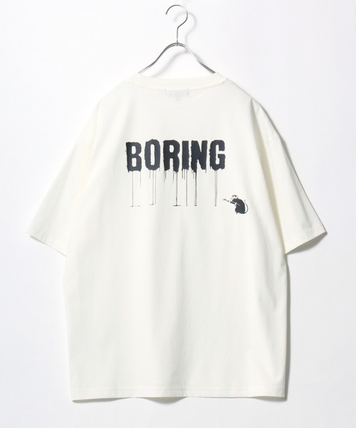 BRANDALISED(ブランダライズド)の「2026SS BRANDALISED/ブランダライズド バンクシー 接触冷感 UVカット アートプリント オーバーサイズ 半袖Tシャツ メンズ レディース(Tシャツ/カットソー・メンズ・チャコール/ホワイト系その他/ホワイト系その他2/オフホワイト/ブラック/ブラック系その他・M/LL/L)」の18枚目の写真