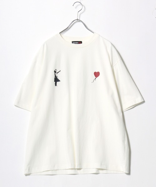 BRANDALISED(ブランダライズド)の「2026SS BRANDALISED/ブランダライズド バンクシー 接触冷感 UVカット アートプリント オーバーサイズ 半袖Tシャツ メンズ レディース(Tシャツ/カットソー・メンズ・チャコール/ホワイト系その他/ホワイト系その他2/オフホワイト/ブラック/ブラック系その他・M/LL/L)」の21枚目の写真