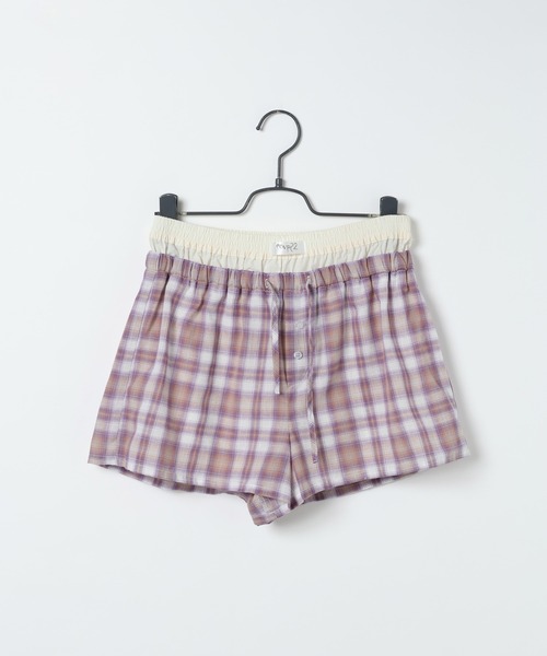 JEANASIS(ジーナシス)の「【25quee】ガラアソートショートパンツ/ 659792(その他パンツ・レディース・ホワイト系その他/パープル系その他/ブラック系その他・FREE)」の3枚目の写真