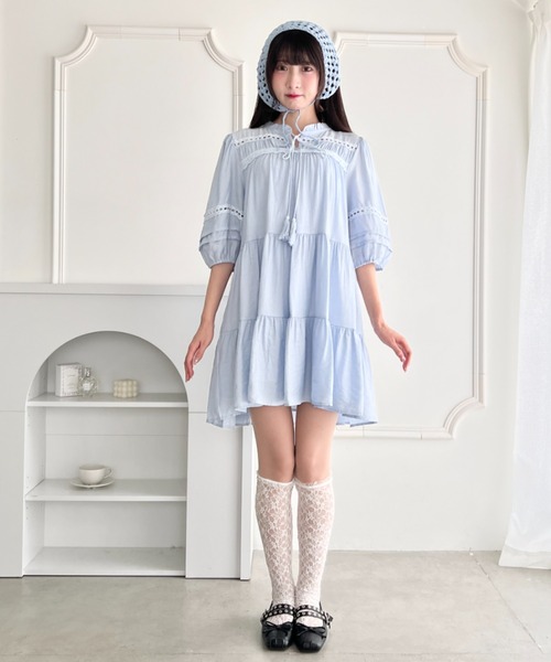 Loueme（ルエム）の「カントリーガールタッセルワンピース（ワンピース・レディース・ホワイト/ライトブルー/ピンク・FREE）」の22枚目の写真