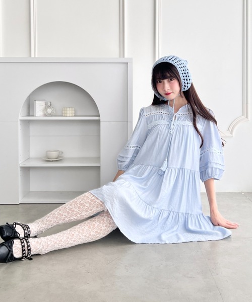 Loueme（ルエム）の「カントリーガールタッセルワンピース（ワンピース・レディース・ホワイト/ライトブルー/ピンク・FREE）」の21枚目の写真