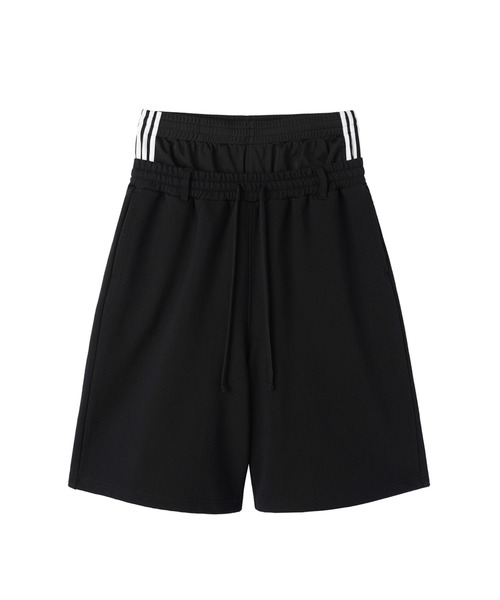 OY(オーワイ)の「『OY/オーワイ』LAYERED SWEAT HALF PANTS/レイヤードウエストスウェットハーフパンツ(スウェットパンツ・メンズ・グレー/ブラック・L/M)」の20枚目の写真