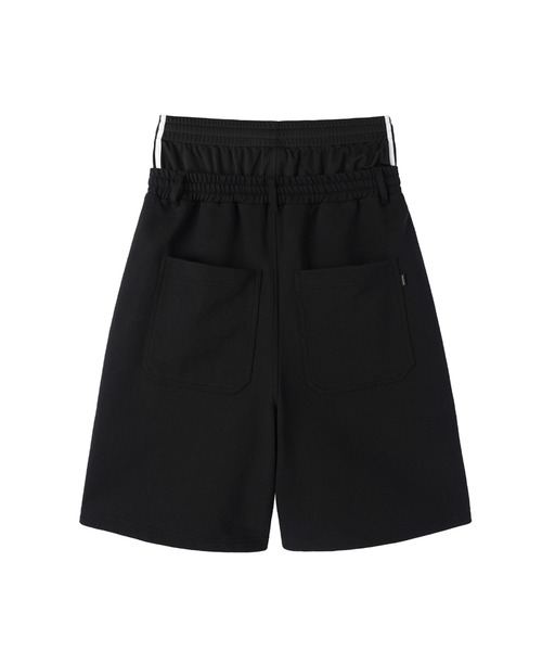 OY(オーワイ)の「『OY/オーワイ』LAYERED SWEAT HALF PANTS/レイヤードウエストスウェットハーフパンツ(スウェットパンツ・メンズ・グレー/ブラック・L/M)」の21枚目の写真