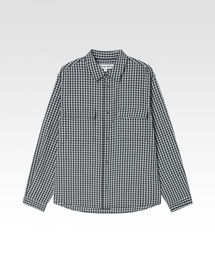AFTERPRAY（アフタープレイ）の「ギンガムチェックネスティッドポケットシャツブラック（シャツ/ブラウス）」