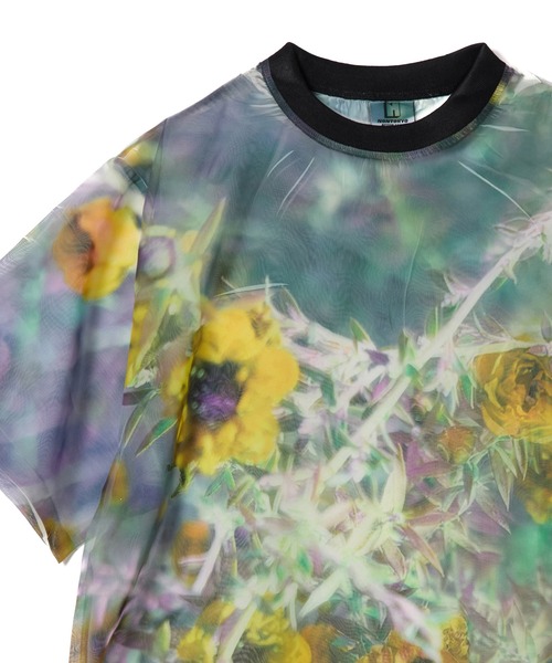 NON TOKYO(ノントーキョー)の「DIRECT PRINT SHEER T-SHIRT(Tシャツ/カットソー・レディース・グリーン×オレンジ/イエロー系・FREE)」の9枚目の写真