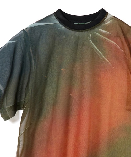 NON TOKYO(ノントーキョー)の「DIRECT PRINT SHEER T-SHIRT(Tシャツ/カットソー・レディース・グリーン×オレンジ/イエロー系・FREE)」の10枚目の写真