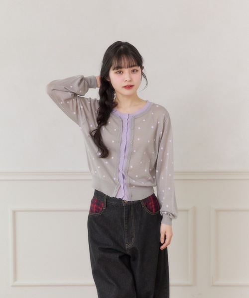 FCMM(エフシーエムエム)の「【日本限定】STAR PRINT CARDIGAN / スタープリントカーディガン(カーディガン/ボレロ・レディース・グレー/ネイビー・SMALL/MEDIUM)」の22枚目の写真