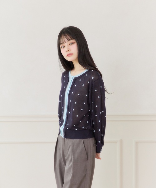 FCMM(エフシーエムエム)の「【日本限定】STAR PRINT CARDIGAN / スタープリントカーディガン(カーディガン/ボレロ・レディース・グレー/ネイビー・SMALL/MEDIUM)」の10枚目の写真