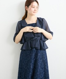 nissen | ラメボイルフリルデザインレースワンピースドレス(ドレス)