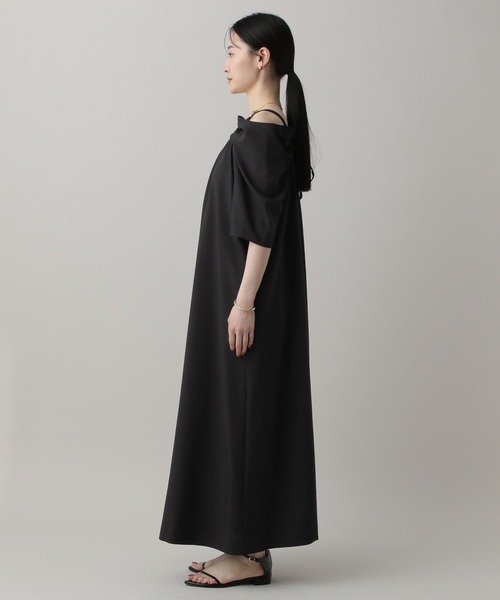 A part by(アパートバイ)の「オフショルリボンワンピース(ワンピース・レディース・ブラック/ベージュ・FREE)」の12枚目の写真