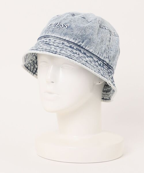 Guess（ゲス）の「【GUESS】ゲス　ロゴ　バケットハット（ハット・レディース・ブルー系その他・FREE）」の3枚目の写真
