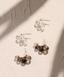 【LIMITED NUMBER/リミテッドナンバー】クリアマーブルカーブラインピアス