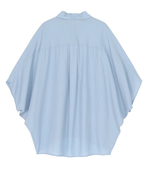 ZUCCa(ズッカ)の「(S)DRAPE BROAD CLOTH SHIRT(シャツ/ブラウス・レディース・ホワイト/ライトブルー/ブラック・M size)」の10枚目の写真