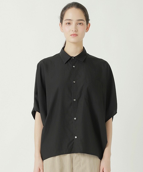 ZUCCa(ズッカ)の「(S)DRAPE BROAD CLOTH SHIRT(シャツ/ブラウス・レディース・ホワイト/ライトブルー/ブラック・M size)」の7枚目の写真