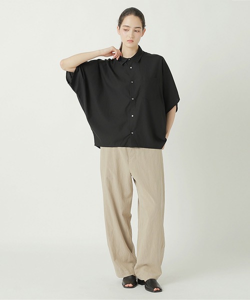 ZUCCa(ズッカ)の「(S)DRAPE BROAD CLOTH SHIRT(シャツ/ブラウス・レディース・ホワイト/ライトブルー/ブラック・M size)」の5枚目の写真