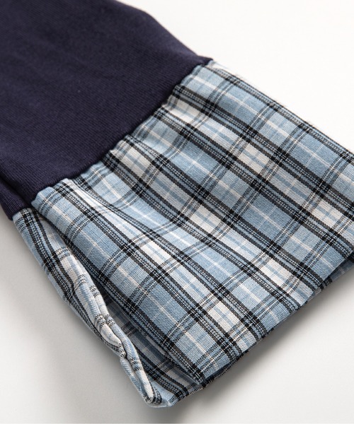 LA POMME petit(ラポミ・プチ)の「Bow Tie Patchwork T Shirt(Tシャツ/カットソー・レディース・ホワイト/ネイビー・FREE)」の8枚目の写真