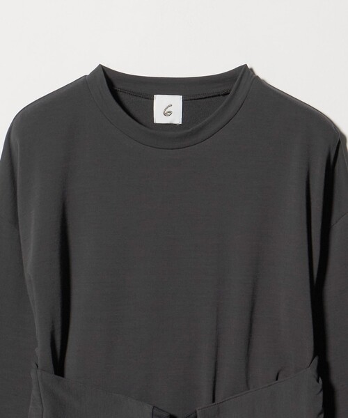 6(ROKU)＞コルセットビスチェ ロングスリーブトップス（Tシャツ