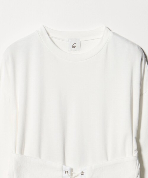 6(ロク)の「<6(ROKU)>コルセットビスチェ ロングスリーブトップス(Tシャツ/カットソー・レディース・ブラック/ホワイト・FREE)」の8枚目の写真