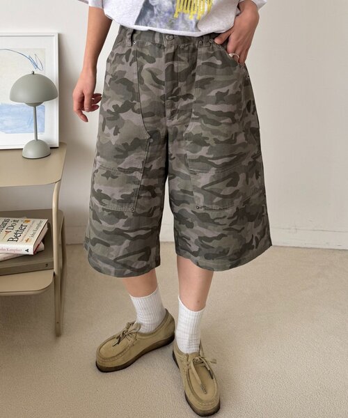 CIAOPANIC TYPY(チャオパニックティピー)の「【UNISEX】【プラスサイズあり】アソート柄ブッシュハーフパンツ/WEB限定カラーあり(その他パンツ・レディース・カーキ/ベージュ/グレー/ブルー/ブラック・MEDIUM/XX-LARGE/LARGE)」の5枚目の写真