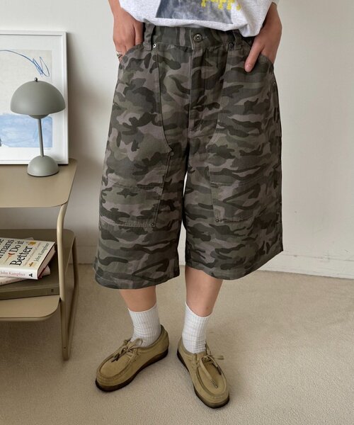 CIAOPANIC TYPY(チャオパニックティピー)の「【UNISEX】【プラスサイズあり】アソート柄ブッシュハーフパンツ/WEB限定カラーあり(その他パンツ・レディース・カーキ/ベージュ/グレー/ブルー/ブラック・MEDIUM/XX-LARGE/LARGE)」の7枚目の写真